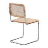 thumbnail of Chaise rétro avec pieds en métal et Cannage Naturel