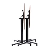 thumbnail of METRO PROFESSIONAL Mesa de bistrô dobrável Aveiro, aço, impressão efeito madeira, Ø 60 cm, redonda, cinzento escuro/preto