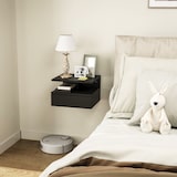 thumbnail of HOMCOM Comodino Sospeso Moderno per Camera da Letto, Nero