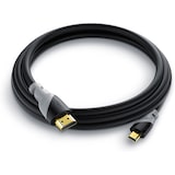 thumbnail of CSL HDMI Typ D (Micro) 2.0 zu HDMI Typ A Kabel, 4K, Ethernet, Ultra HD 2160p (3840 × 2160 Pixel) - 3m