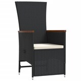 thumbnail of vidaXL 11-tlg. Garten-Essgruppe mit Kissen Schwarz Poly Rattan