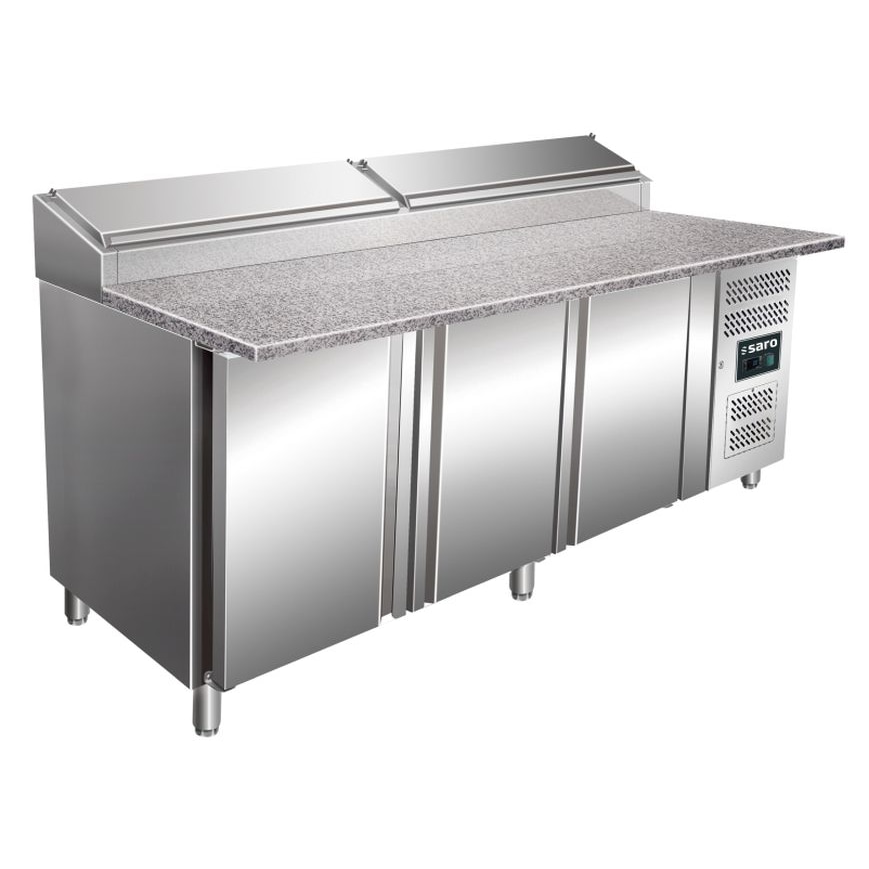 Belegstation, Granitarbeitsplatte - 1/3 Gn Modell Sh 2000, Maße: B 2000 X T 850 X H 1080-1140