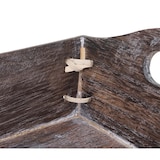 thumbnail of Set di 3 vassoi HWC-C50, vassoio da portata in legno vassoio da colazione vassoio decorativo, aspetto shabby vintage ~ marrone, shabby