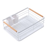 thumbnail of Home Nature Wohnkonzept Geschirrabtropfgestell Küchen Organizer Abtropfgestell Metall einlagig weiß nordisch Spülbecken Tellerhalter 43 cm