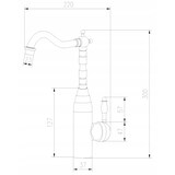 thumbnail of Küchenarmatur RETRO BLACK , Vintage, Wasserhahn, Spültischarmatur, Mischbatterie