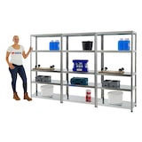 thumbnail of PROREGAL Mega Deal 3x Étagère charge lourde STEEL EAGLE | HxLxP 180x90x40cm | 130kg par niveau | Galvanisé | Étagère Robuste de Garage