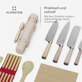 thumbnail of Shibui Sushi-Messer-Set | 15-teilig | 4 Messer mit praktischem Zubehör Beige