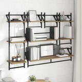 thumbnail of vidaXL Wandregal-Set mit Regal 6 pcs Artisan-Eiche 100 x 25 x 30 cm
