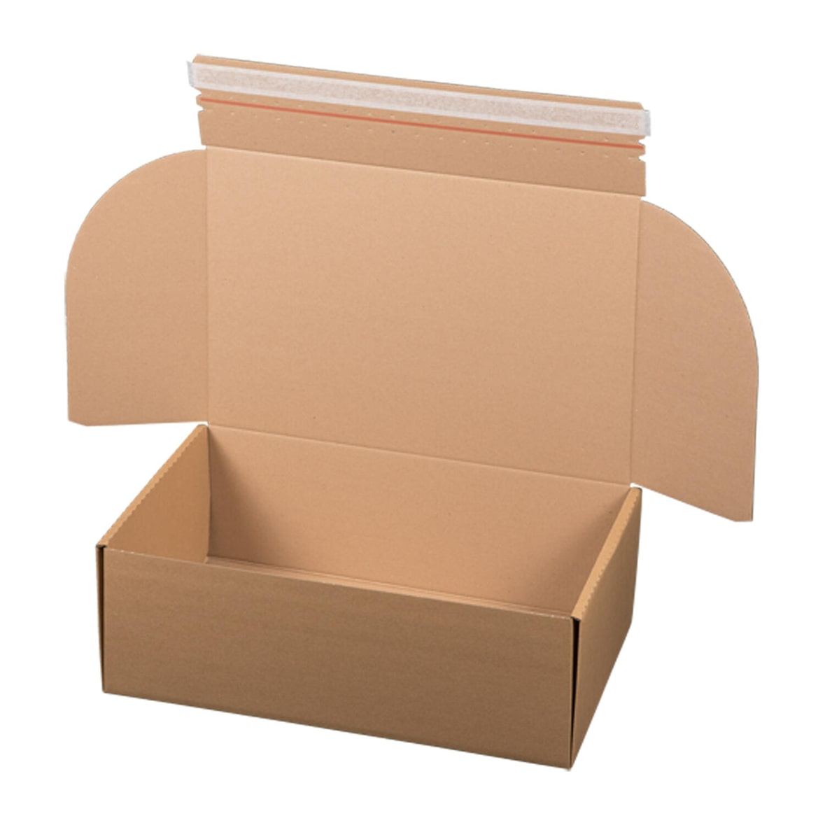 10x Versandkarton 460x315x155mm MODULBOX 7 mit Selbstklebeverschluss & Aufreißfaden braun