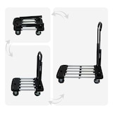 thumbnail of Klappbarer Profi-Transportwagen TAURUS 150 | HxBxT 97x53-76x46cm | Traglast 150kg | Höhenverstellbarer Griff | Transporthilfe Klappwagen