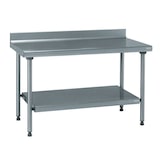 thumbnail of Tournus Equipement Table inox adossée avec étagère 100x70 cm
