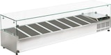 thumbnail of Zutatenkühlschrank mit vitrine für 8 gn 1/4 behälter - 1800x335x440 mm - 160 W 230/1V - 7814180V Eurast