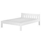 thumbnail of Massivholzbett Kiefer weiß Einzelbett 120x200 Bettgestell ohne Rollrost Futonbet 60.38-12 W oR