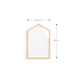 thumbnail of ALLboards Lavagna magnetica bianca a forma di casa 90x60cm cornice in legno laccato
