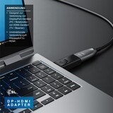thumbnail of CSL - DisplayPort auf HDMI Adapter - DP 1.2 4K Ultra HD 4K x 2K bei 30Hz - Full HD 1080p - 32 Bit True Color - 3D - HDCP - ideal für PC und MAC