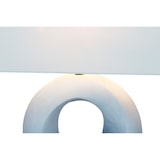 thumbnail of SalesFever Tischleuchte | Gestell Keramik / Schirm Leinen | B 31 x T 15 x H 25 cm | Blau – Weiß