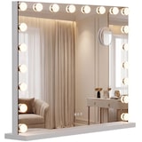thumbnail of CLP Specchio Trucco Norlina con Bluetooth Metallo HBT: 62x80x14 cm bianco con Bluetooth