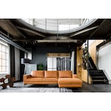 thumbnail of KAWOLA Sofa BLOOM Ecksofa Leder cognac Recamiere rechts