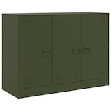 thumbnail of vidaXL Sideboard Olivgrün 99x39x73 cm Stahl