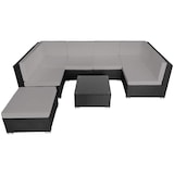 thumbnail of tectake Canapé de Jardin VENISE 7 places - noir/gris - 404297