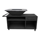 thumbnail of PURLINE Barbecue grande con mobile in acciaio nero con piano cottura e grill EFP56RECT B