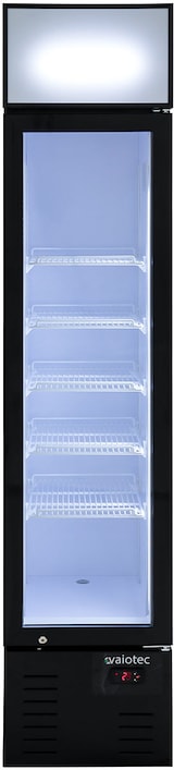 thumbnail of vaiotec TOPLINE Getränkekühlschrank 1 Tür / 155 Liter mit Leuchtaufsatz "schwarz", 390 x 480 mm
