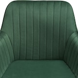thumbnail of tectake Lot 6 chaises de salle à manger aspect velours matelassé vert/or - 405754
