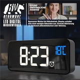 thumbnail of BEARWARE digitaler Wecker mit Netzteil und extra großen 2200 mAh Akku - Musikwecker Reisewecker - 13 Songs und Klingeltöne - Temperaturanzeige