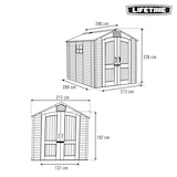 thumbnail of Lifetime Caseta de jardín 5,9 m² con suelo, ventanas y estanterías