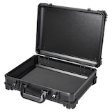 thumbnail of HMF 15502-02 Transportkoffer mit Rasterschaumstoff, Universalkoffer, 39 x 29 x 12 cm, Schwarz