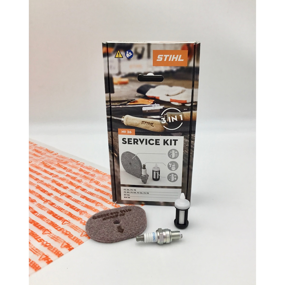 STIHL Service Kit 26 FS 40, 50, 56, 70, HT 56, KM 56 41440074100 Filter, Zündkerze