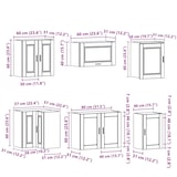 thumbnail of vidaXL 11-tlg. Küchenschrank-Set Porto Artisan-Eiche Holzwerkstoff