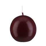 thumbnail of Kerzen Kugelkerzen Klarlack Hochglanz Bordeaux, Ø 100 mm, 4 Stück