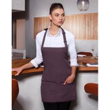 thumbnail of Short Bib Apron Basic with Buckle and Pocket: One Size / Aubergine