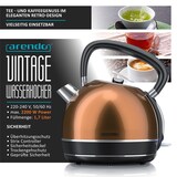 thumbnail of Arendo Frühstücks-Set 2-teilig in Kupferoptik - Edelstahl Wasserkocher & Langschlitztoaster