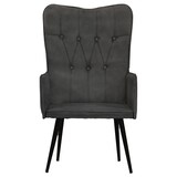 thumbnail of vidaXL Ohrensessel Schwarz Canvas