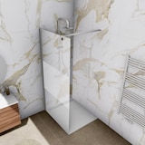 thumbnail of Walk In Dusche Begehbare Duschwand Glas Duschabtrennung Duschtrennwand Glastrennwand Glaswand mit NANO-Beschichtung