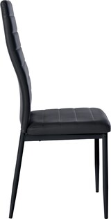 thumbnail of Esszimmerstuhl HADOR - Kunstleder Schwarz 41.5x40x99 cm | Essstühle Esszimmerstühle Küchenstühle Wohnzimmerstühle