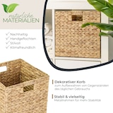 thumbnail of HMF Aufbewahrungskorb passend für KALLAX Regal, Korb geflochten aus Wasserhyazinthe mit Griffen, 32 x 34,5 x 32 cm, Natur