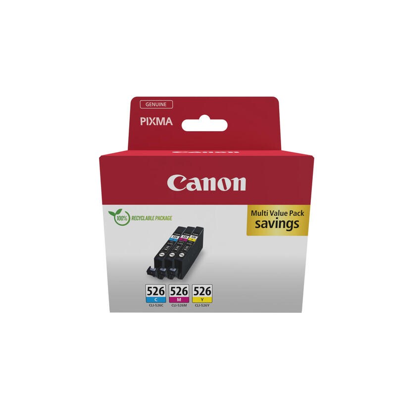 Multipack Cartouches D'encre - Canon - Cli-526 Cyan/magenta/jaune