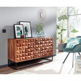 thumbnail of Sheesham Holz Sideboard, Industrial Design, Metallgestell. 145x45x81 cm | Kadima Design
