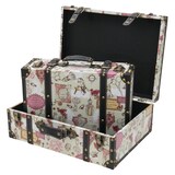 thumbnail of Holzkoffer im Vintage-Design, Barock, HMF VKO105, 2er Set