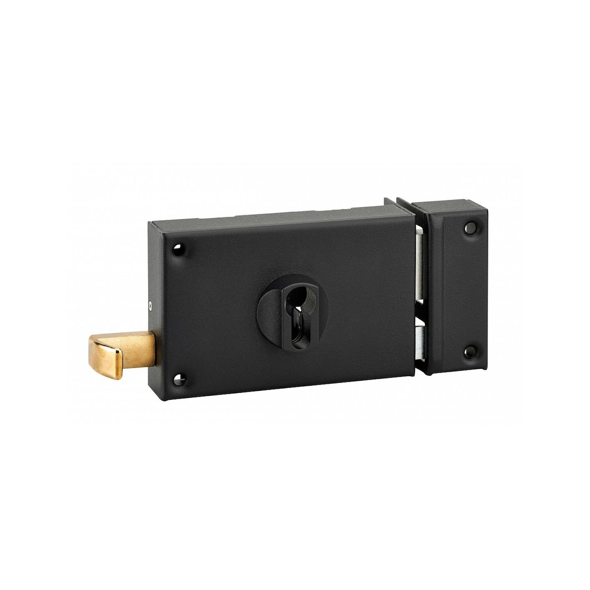 Serrure en applique pour porte d'entrée cp à tirage 140 x 88 mm droite