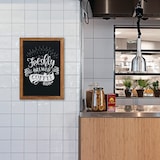 thumbnail of Tableau noir Europel cadre bois naturel 42x60cm, 356220