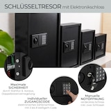 thumbnail of HMF Schlüsseltresor mit Zahlencode, Schlüsselsafe mit Elektronikschloss, 100 Haken, 66,5 x 43 x 13 cm, Schwarz