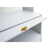 thumbnail of Küchenschrank HWC-O53, Küchenregal Schrank Arbeitsplatte Schrankfächer rollbar Metall 175x80x42cm ~ weiß