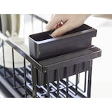 thumbnail of Yamazaki Abtropfgestell Abtropfkorb Abtropfständer Geschirr Metall Abtropfschale schwarz schmal 57x18x16cm