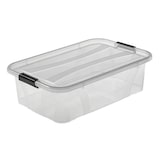 thumbnail of 5 Stück Aufbewahrungsbox transparent 7 Liter mit Deckel und Klickverschluss 385 x 254 x 111 mm