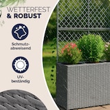 thumbnail of CASARIA® Blumenkasten Pflanztopf mit Rankgitter grau