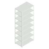 thumbnail of Aktenregal, Grundfeld, HxBxT 2550x1000x600mm, Fachl. 90kg, 8xStahlboden, 8 OH